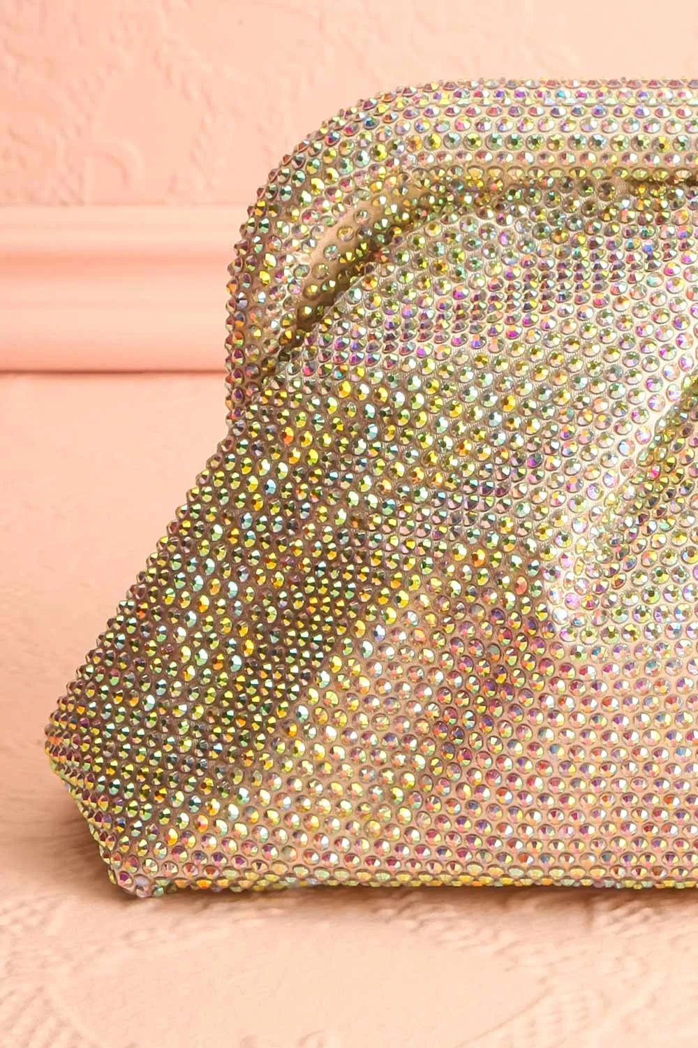 Demure Iridescent | Crystal Clutch