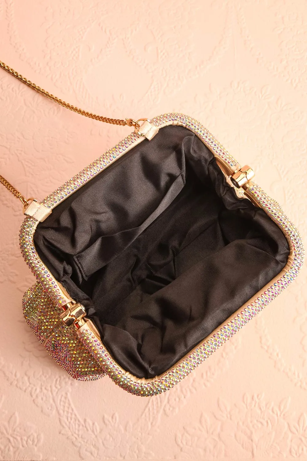 Demure Iridescent | Crystal Clutch