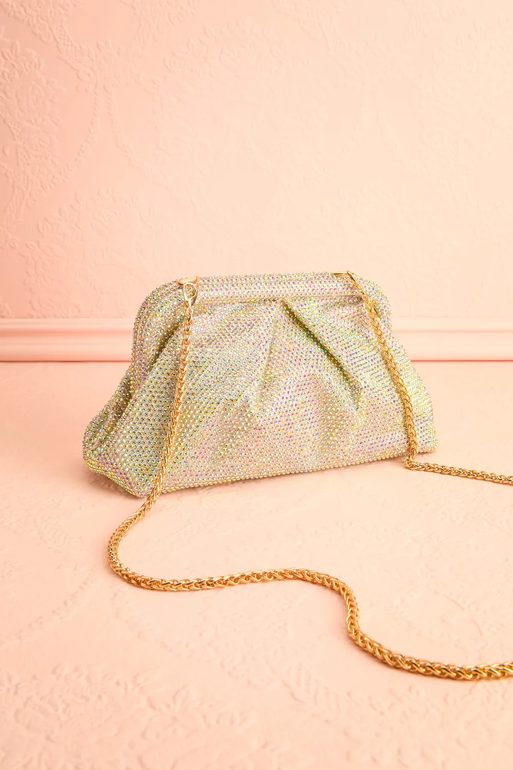 Demure Iridescent | Crystal Clutch