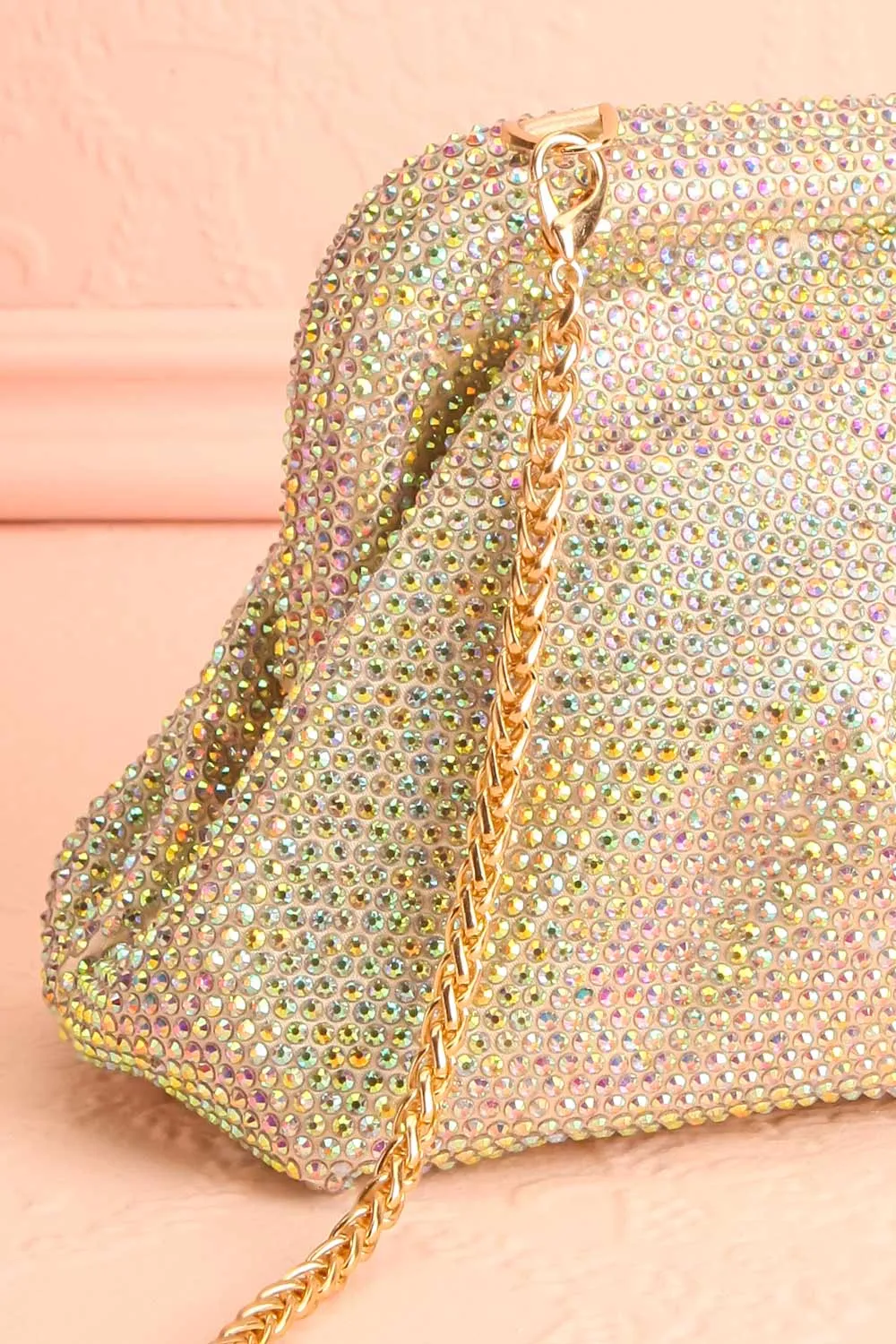 Demure Iridescent | Crystal Clutch