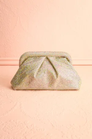 Demure Iridescent | Crystal Clutch