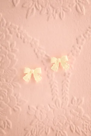 Devika Ivory | Bow Earrings
