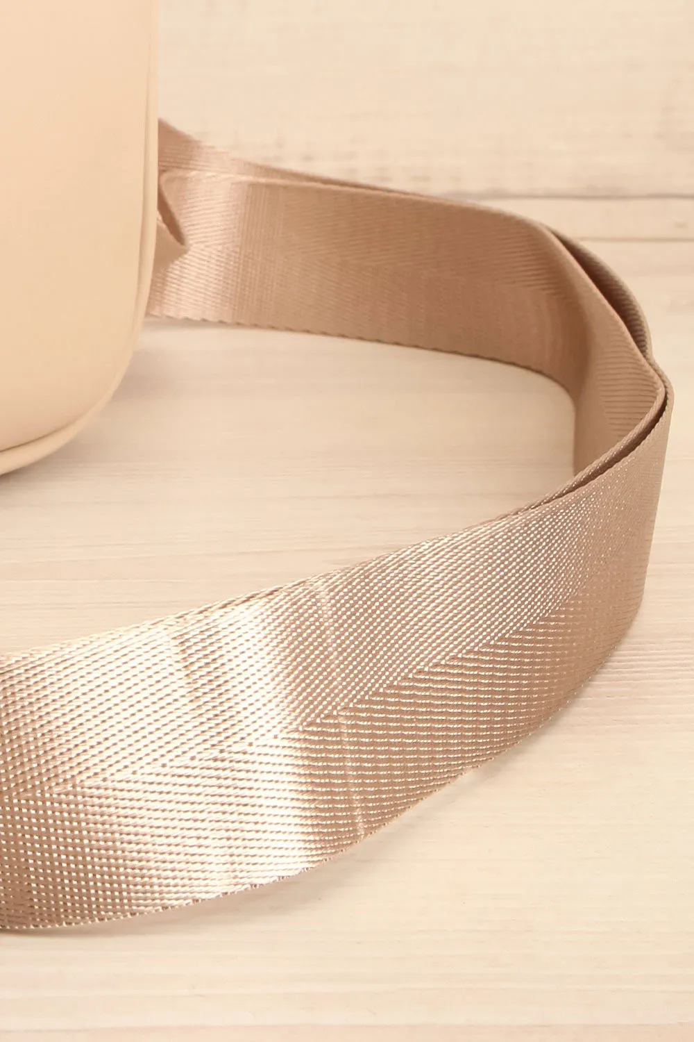 Dianoia Beige | Faux Leather Crossbody Bag