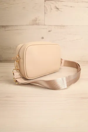 Dianoia Beige | Faux Leather Crossbody Bag