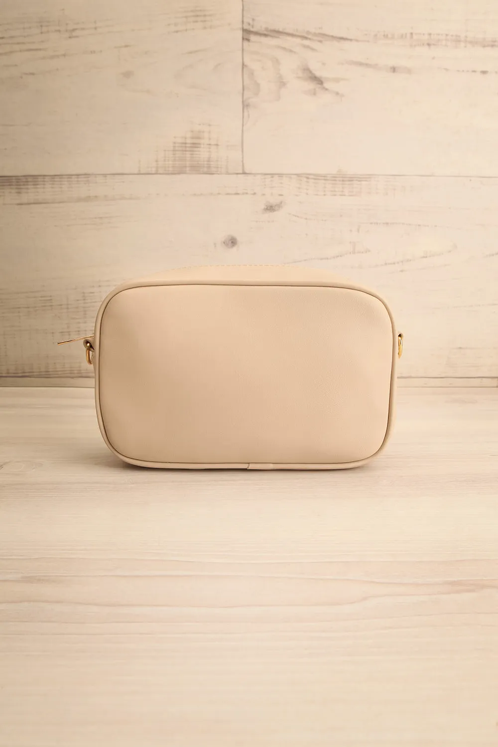 Dianoia Beige | Faux Leather Crossbody Bag