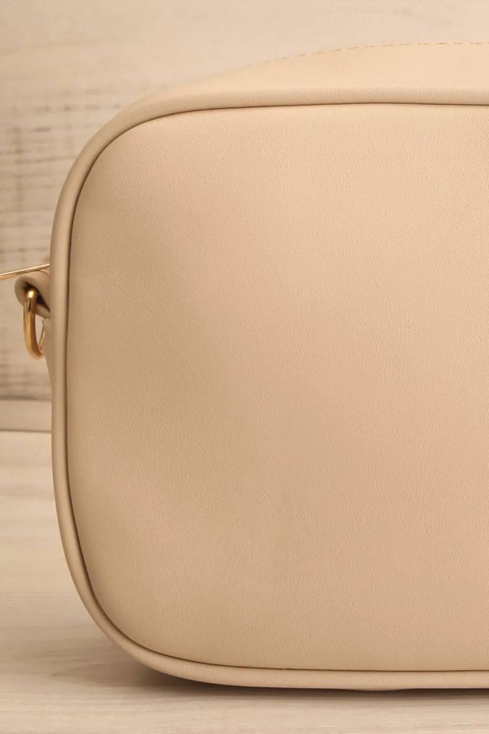 Dianoia Beige | Faux Leather Crossbody Bag