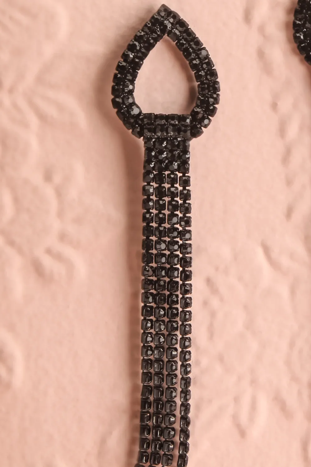 Dita Parlo Black | Crystal Pendant Earrings