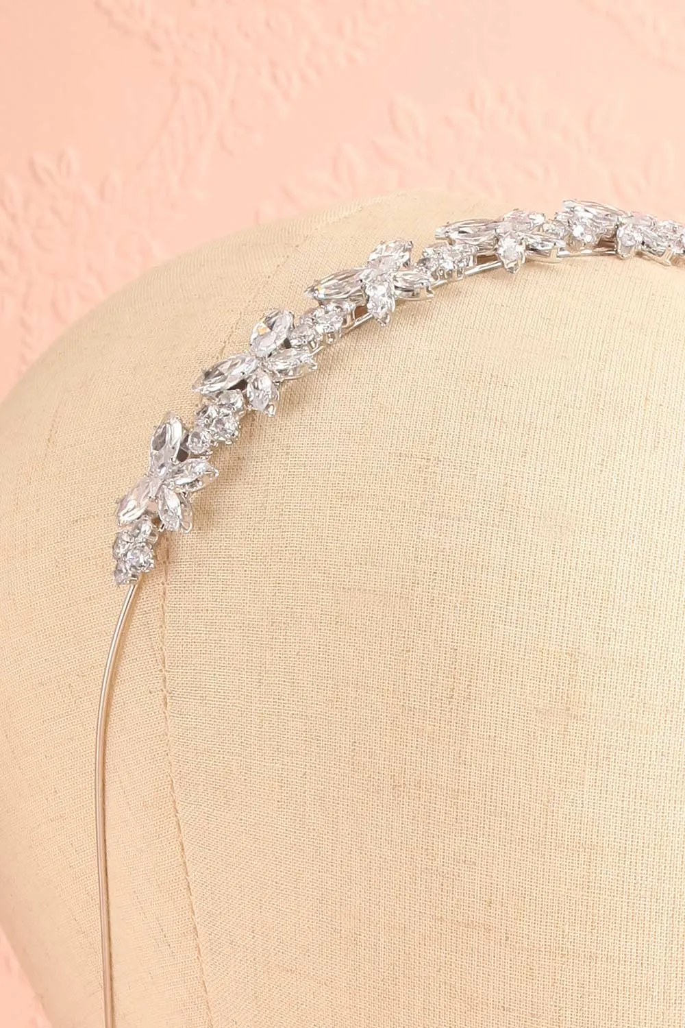 Drogo | Silver Headband w/ Crystal Butterflies