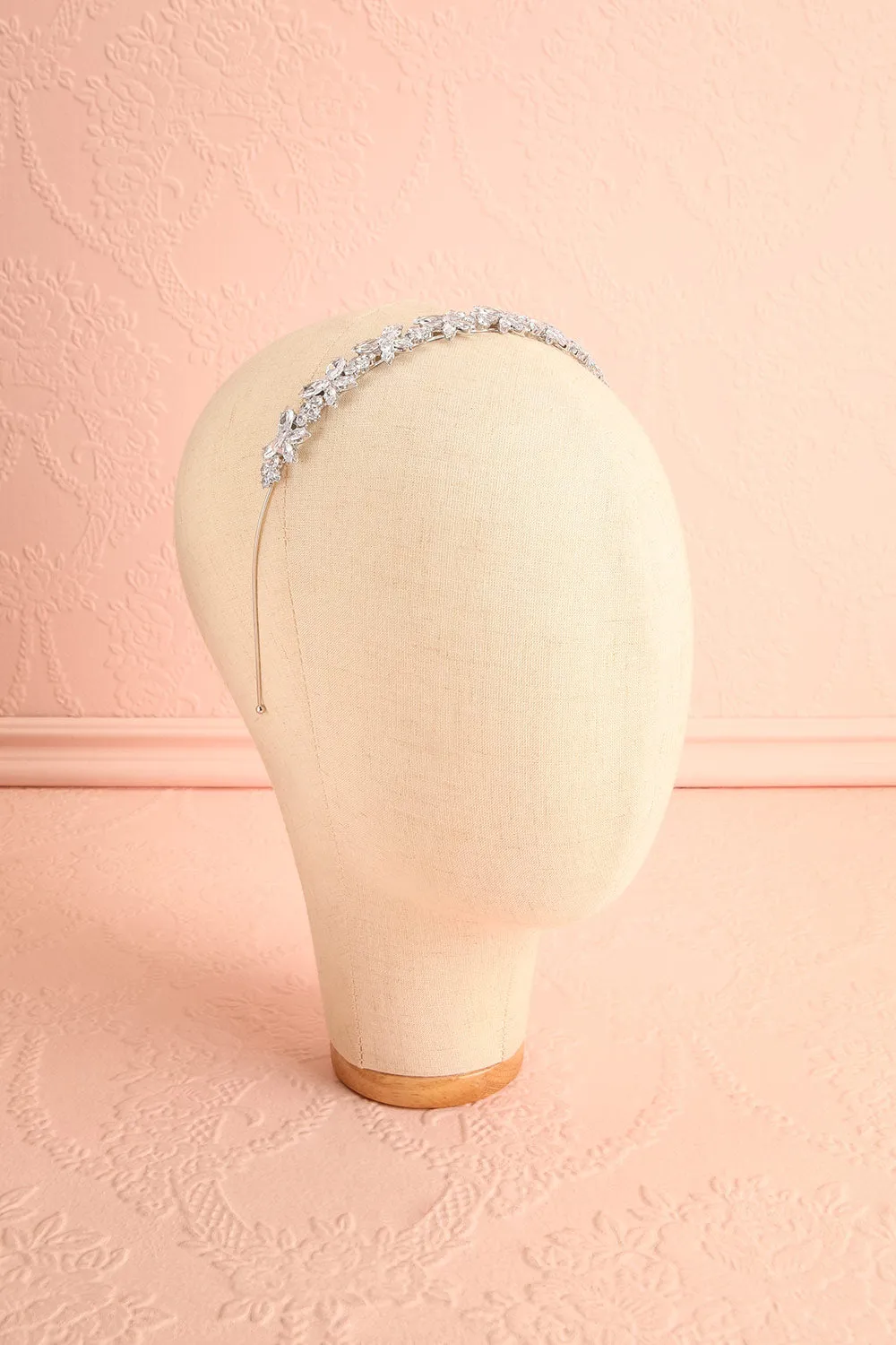 Drogo | Silver Headband w/ Crystal Butterflies