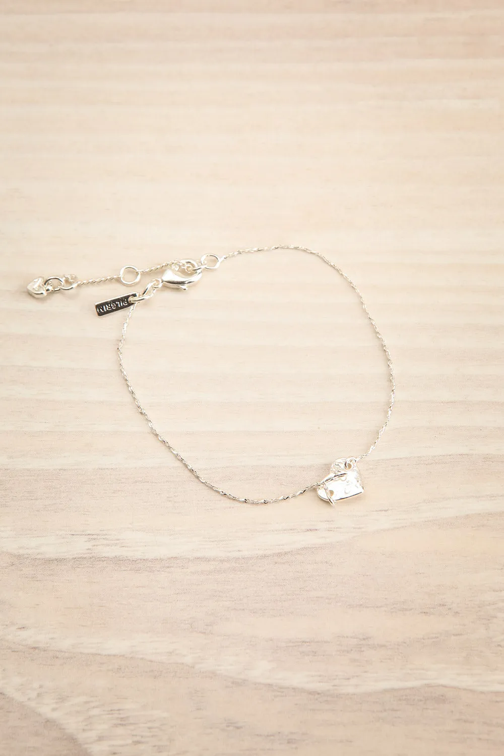 Durlan Silver | Minimalist Heart Bracelet