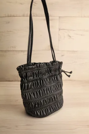 Duroque Black | Drawstring Shoulder Bag
