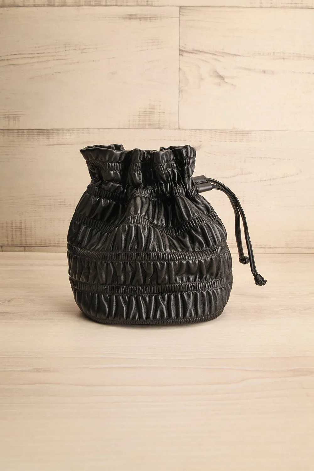Duroque Black | Drawstring Shoulder Bag