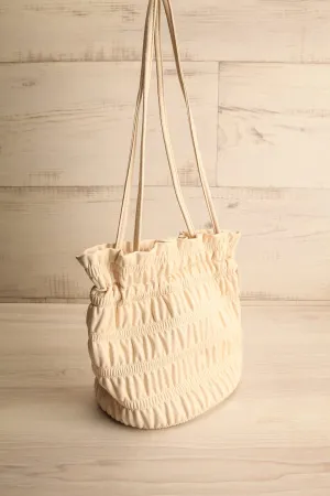 Duroque Ivory | Drawstring Shoulder Bag