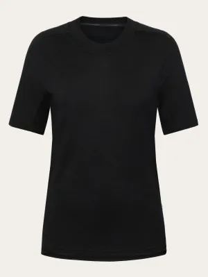 Dynamic Wool 175 Single constructed t-shirt - RWS - Black Jet Knowledge Cotton