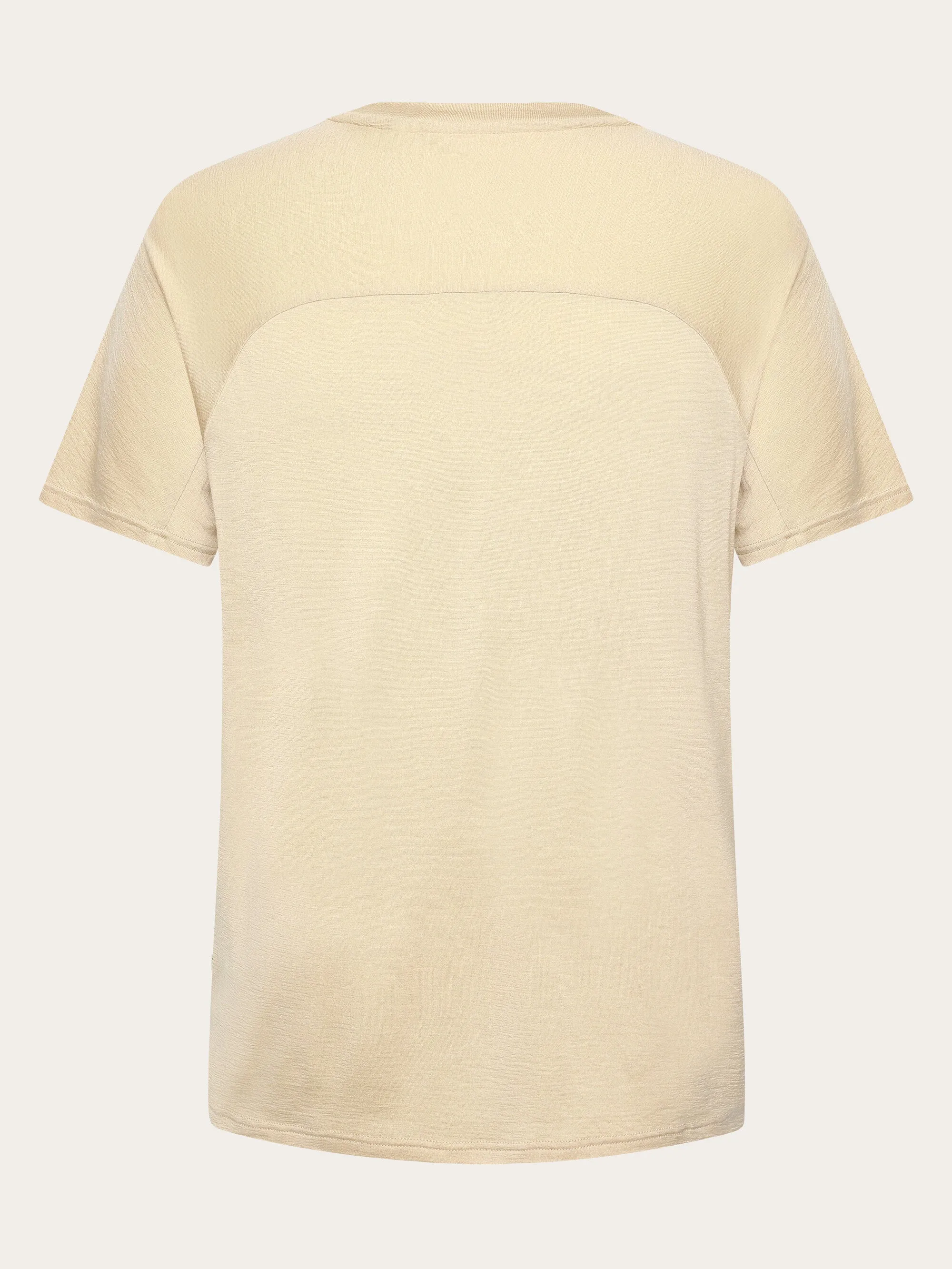 Dynamic Wool 175 Single constructed t-shirt - RWS - Light feather gray Knowledge Cotton