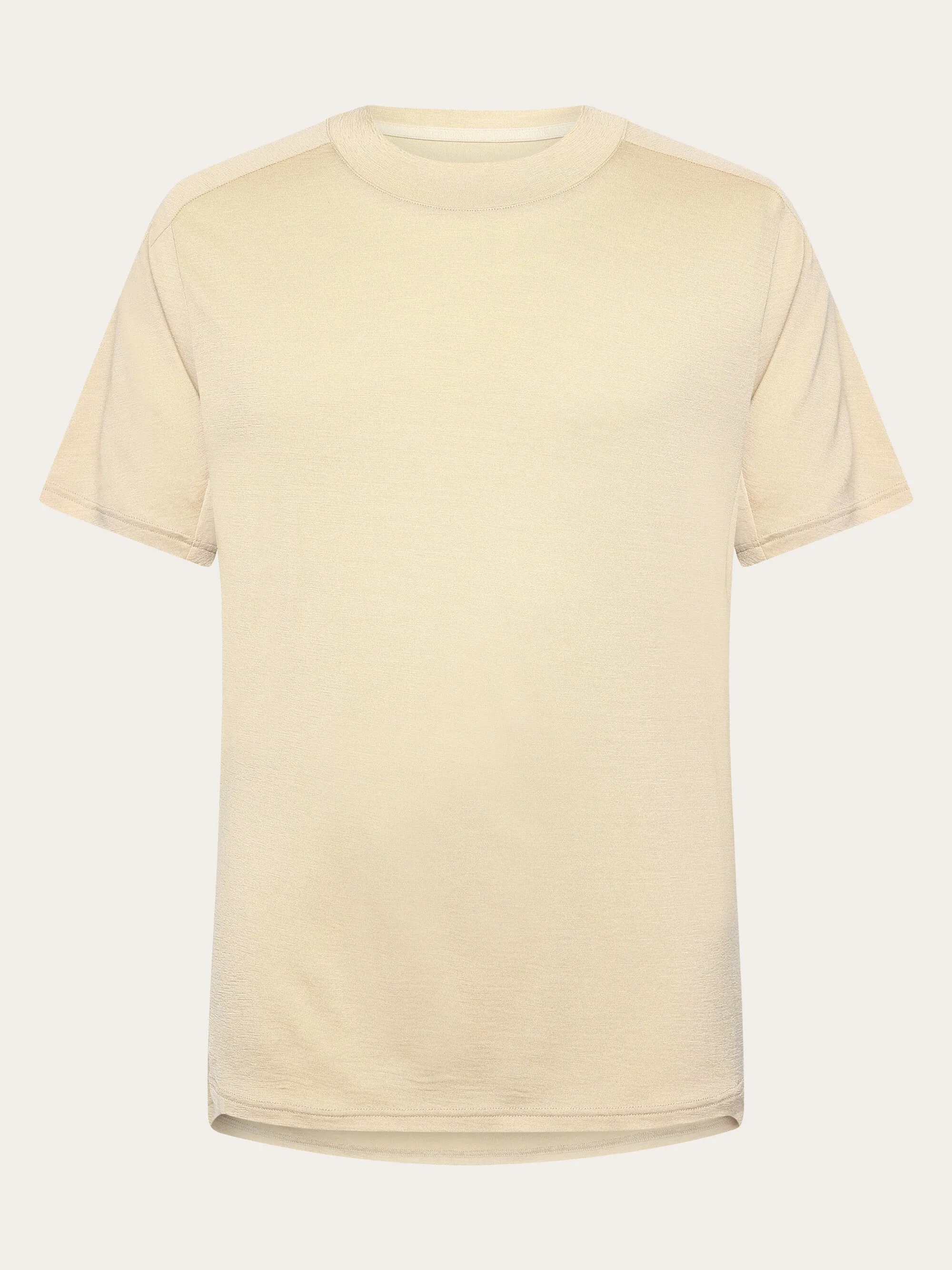 Dynamic Wool 175 Single constructed t-shirt - RWS - Light feather gray Knowledge Cotton
