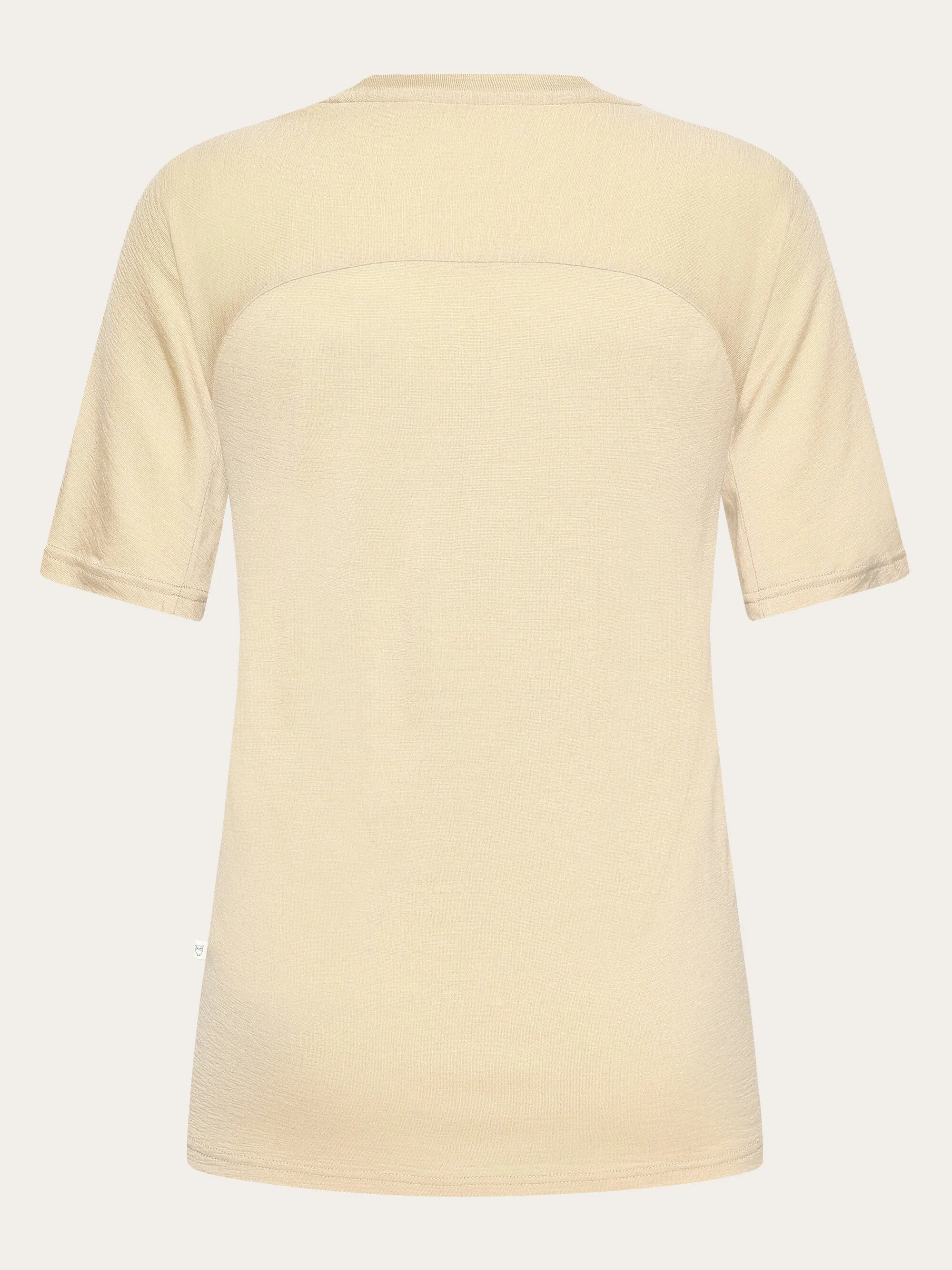 Dynamic Wool 175 Single constructed t-shirt - RWS - Light feather gray Knowledge Cotton