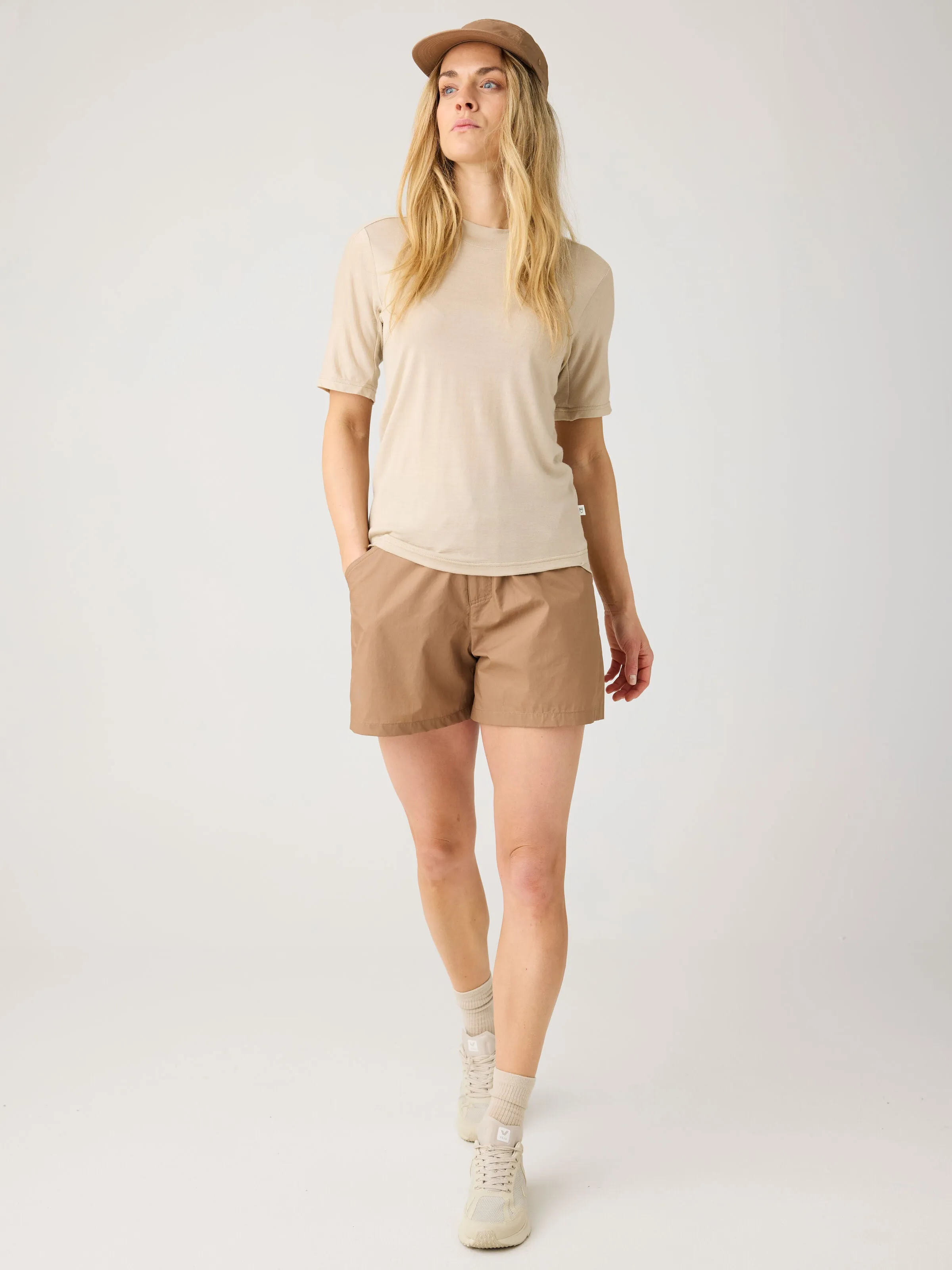 Dynamic Wool 175 Single constructed t-shirt - RWS - Light feather gray Knowledge Cotton