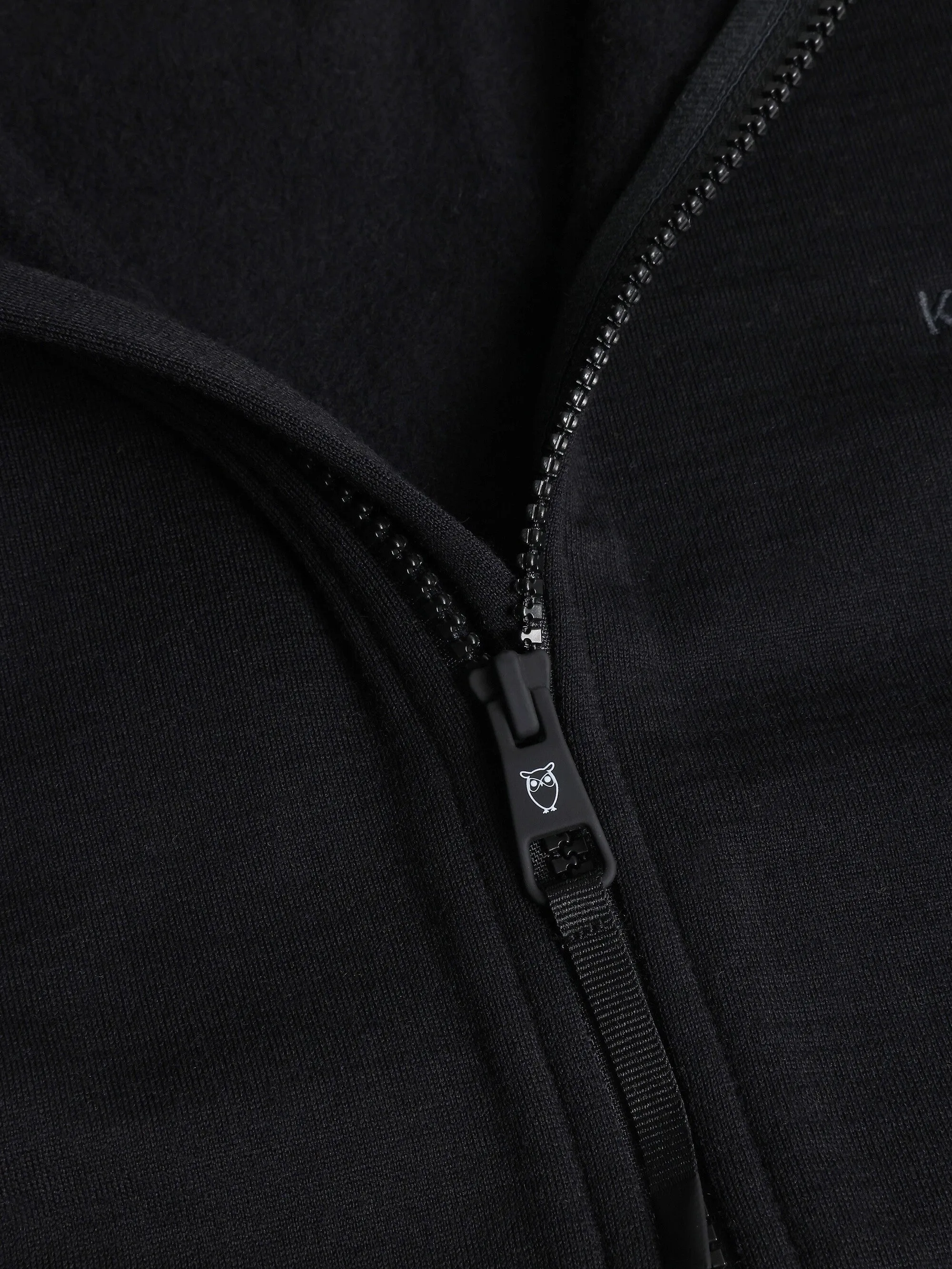 Dynamic Wool 320 Fleece hoodie - RWS - Black Jet Knowledge Cotton