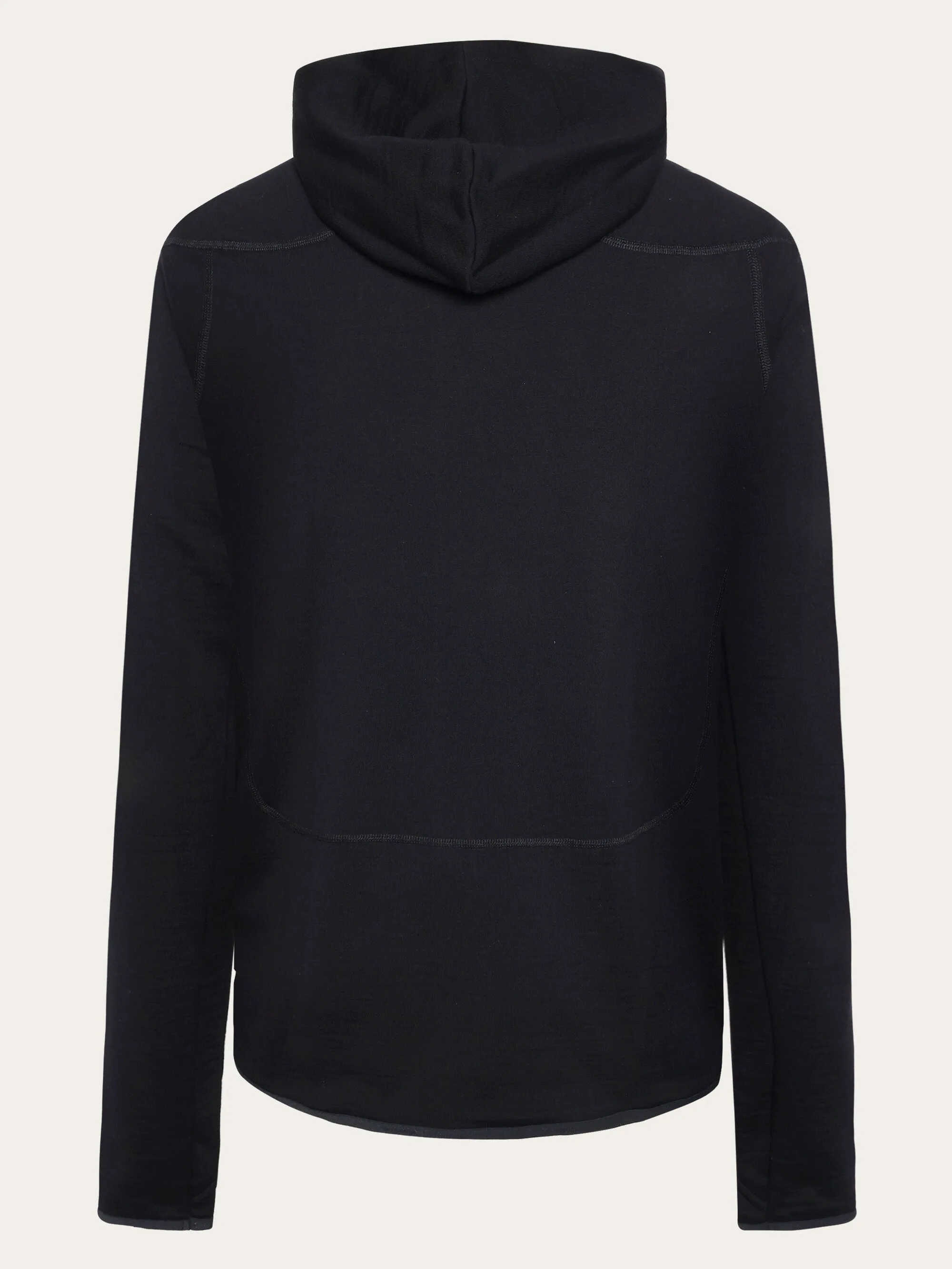 Dynamic Wool 320 Fleece hoodie - RWS - Black Jet Knowledge Cotton