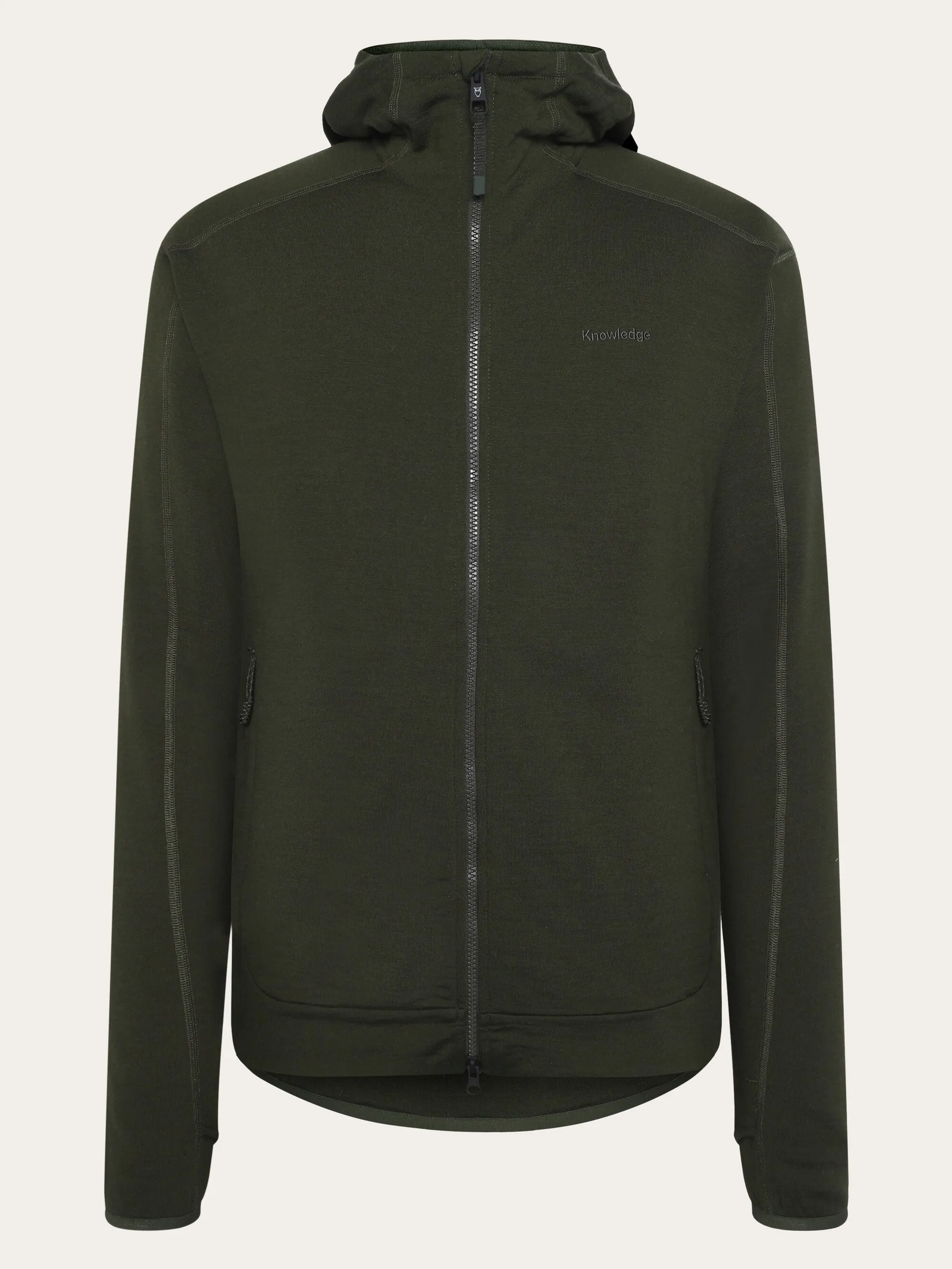 Dynamic Wool 320 Fleece hoodie - RWS - Forrest Night Knowledge Cotton