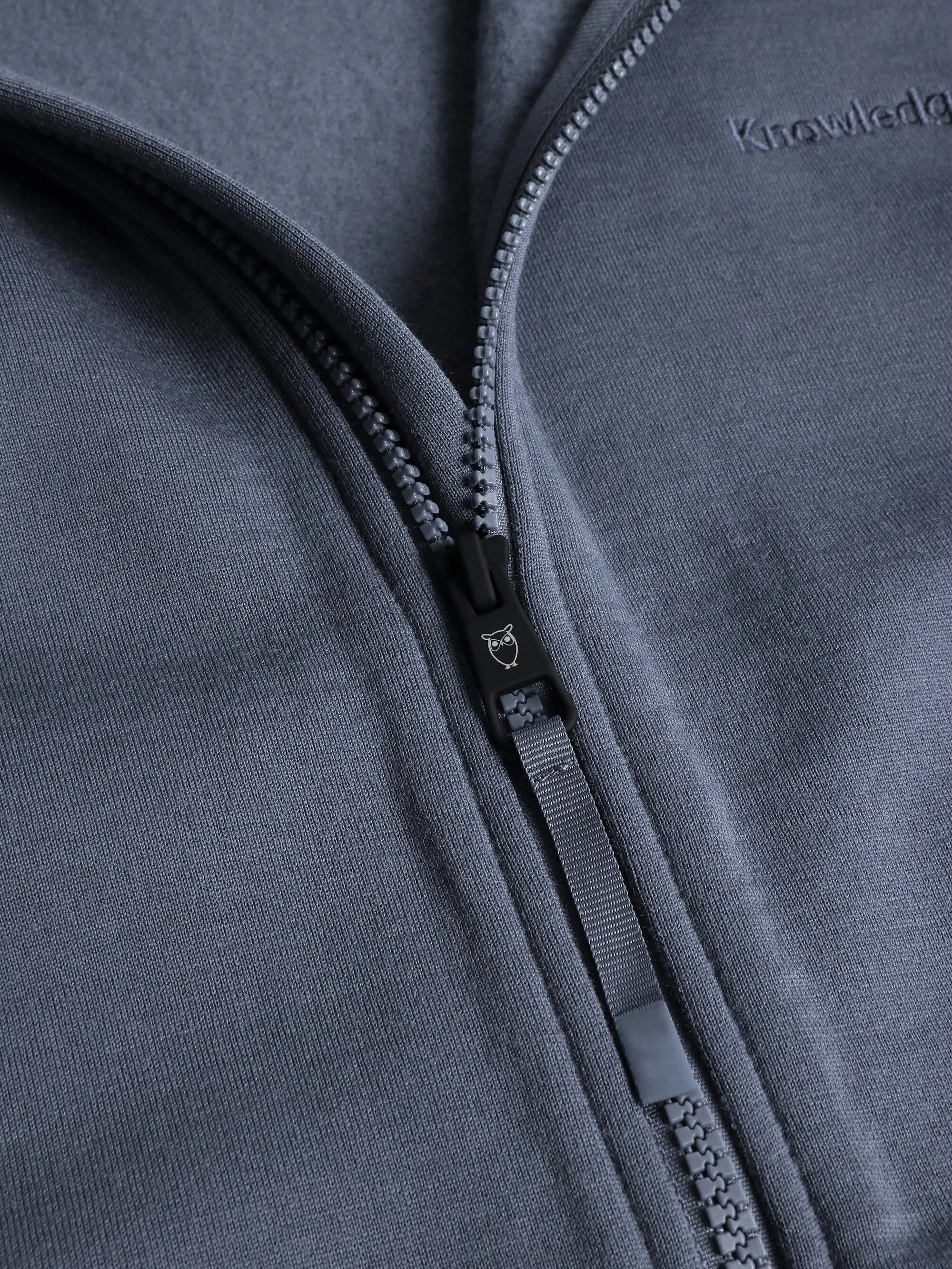 Dynamic Wool 320 Fleece hoodie - RWS - Vintage Indigo Knowledge Cotton