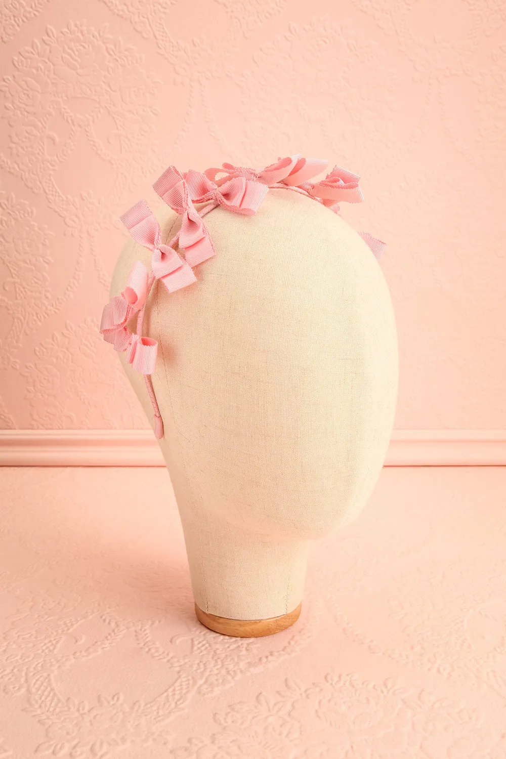 Elite Pink | Thin Headband w/ Bows