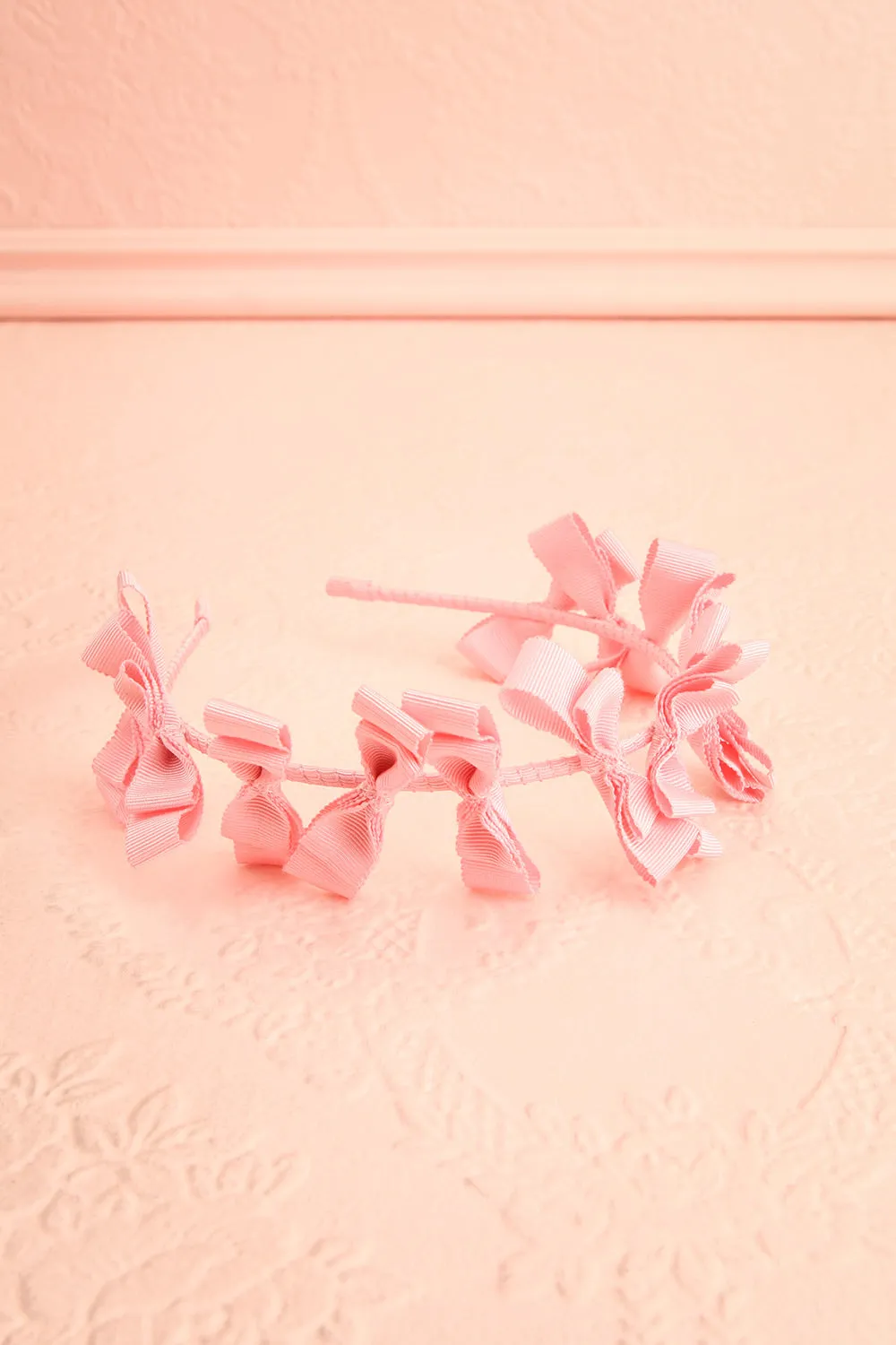 Elite Pink | Thin Headband w/ Bows