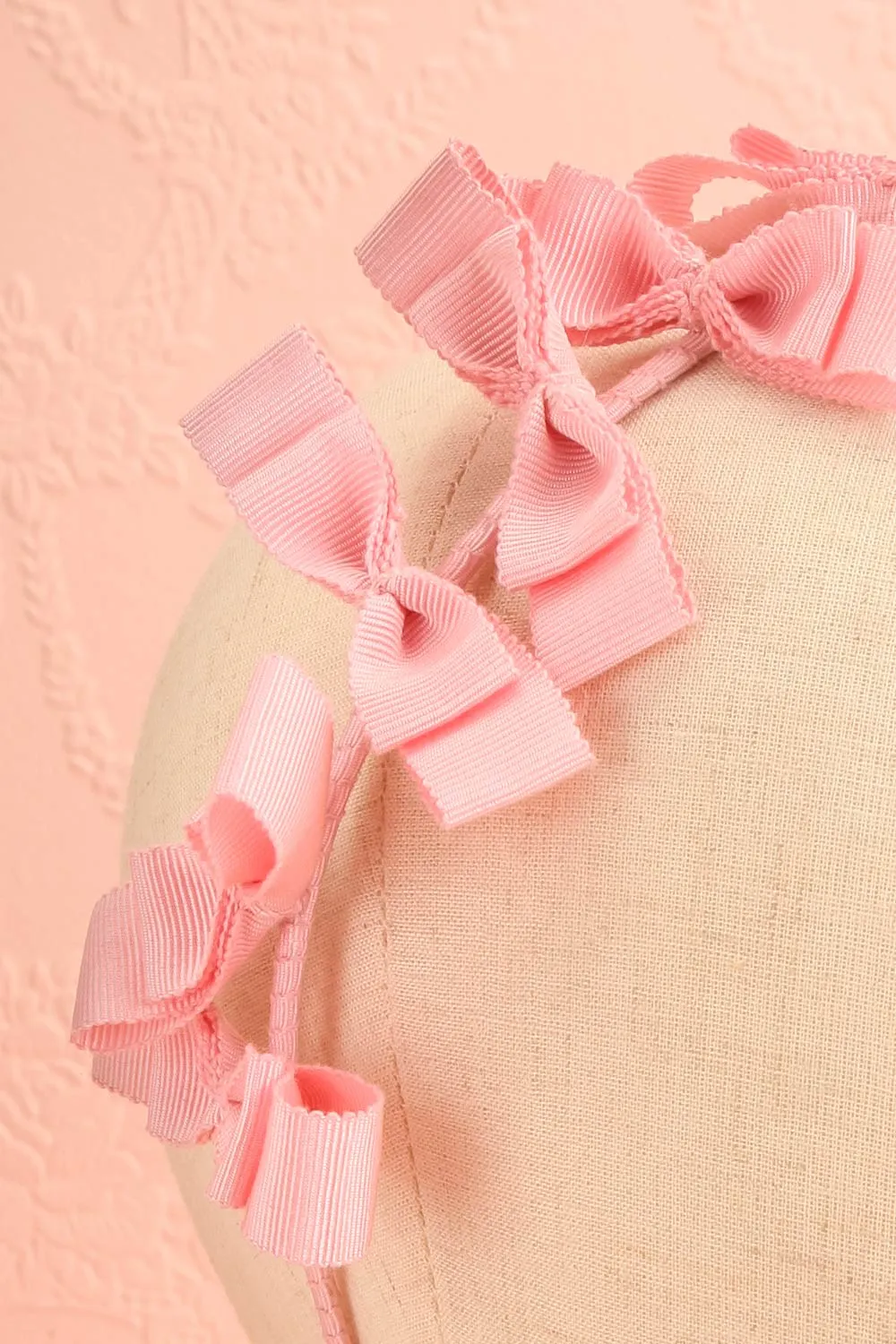 Elite Pink | Thin Headband w/ Bows