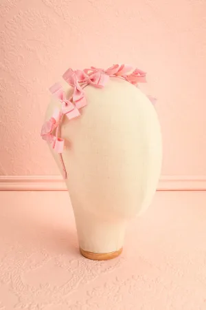 Elite Pink | Thin Headband w/ Bows