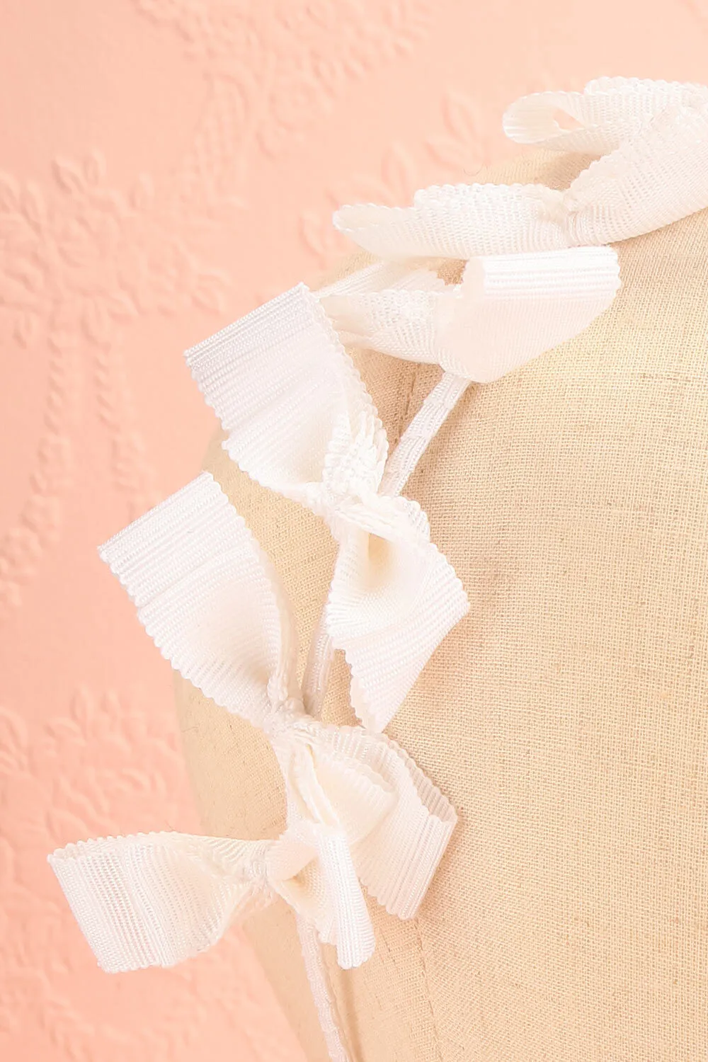Elite White | Thin Headband w/ Bows