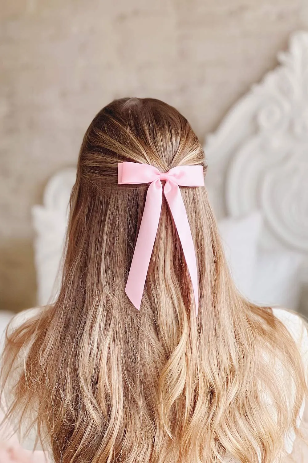 Ezelle Black | Satin Bow Hair Clip
