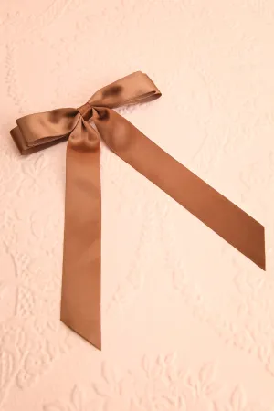 Ezelle Brown | Satin Bow Hair Clip