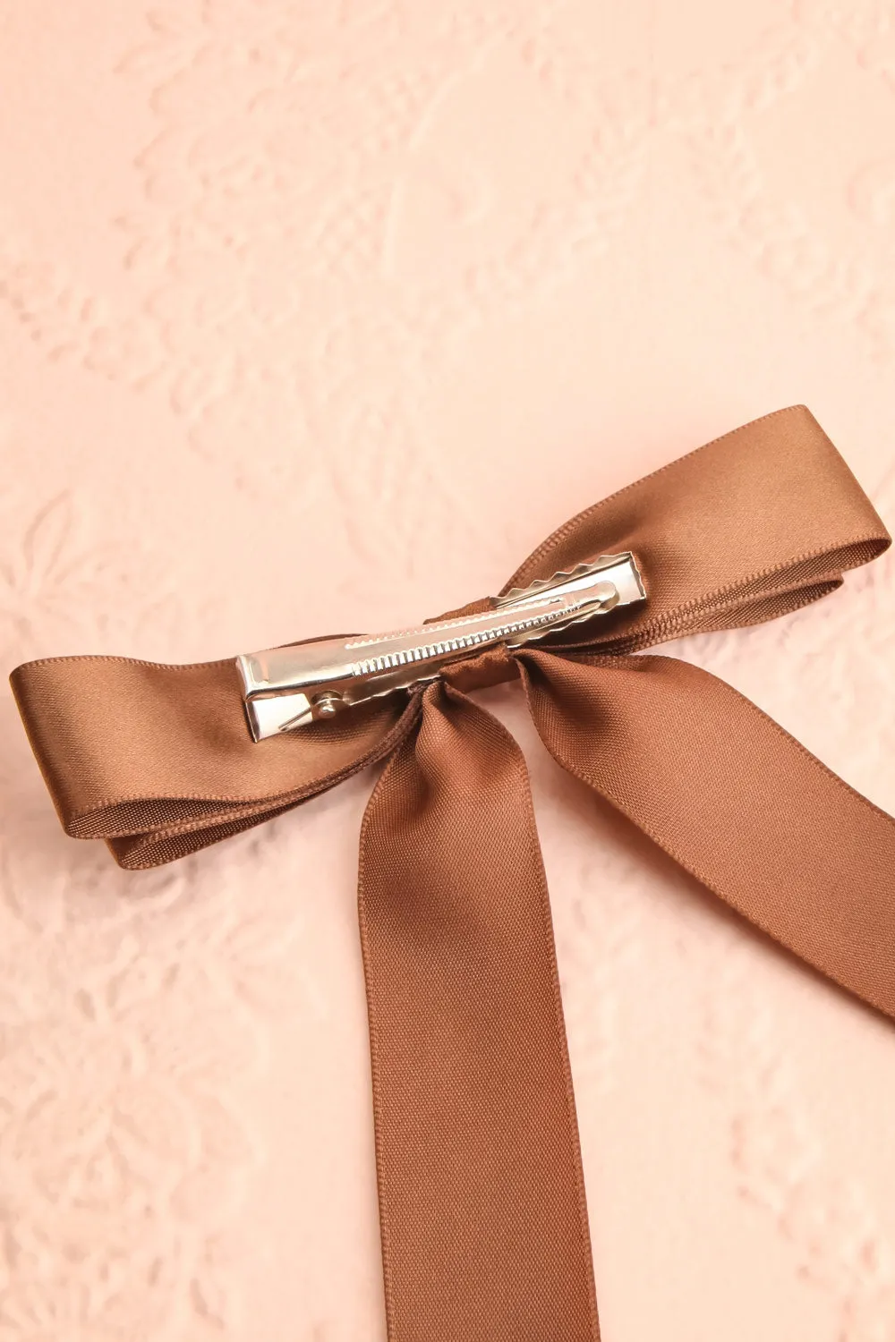 Ezelle Brown | Satin Bow Hair Clip