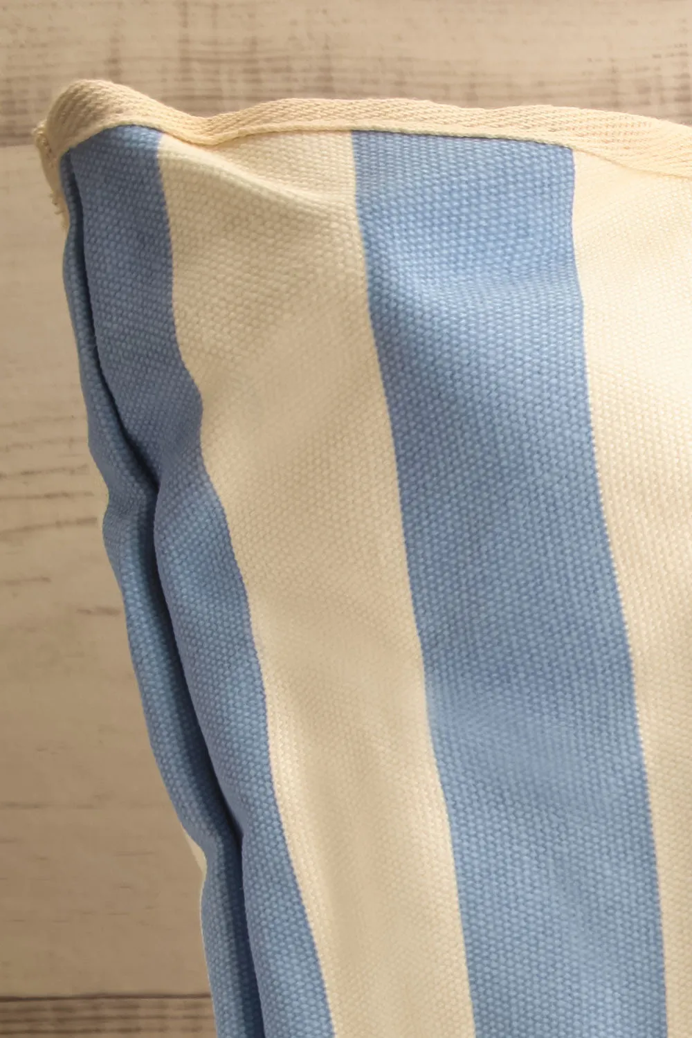 Fairlight Blue | Striped Beach Tote Bag