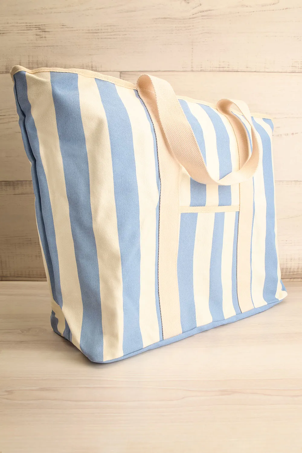 Fairlight Blue | Striped Beach Tote Bag