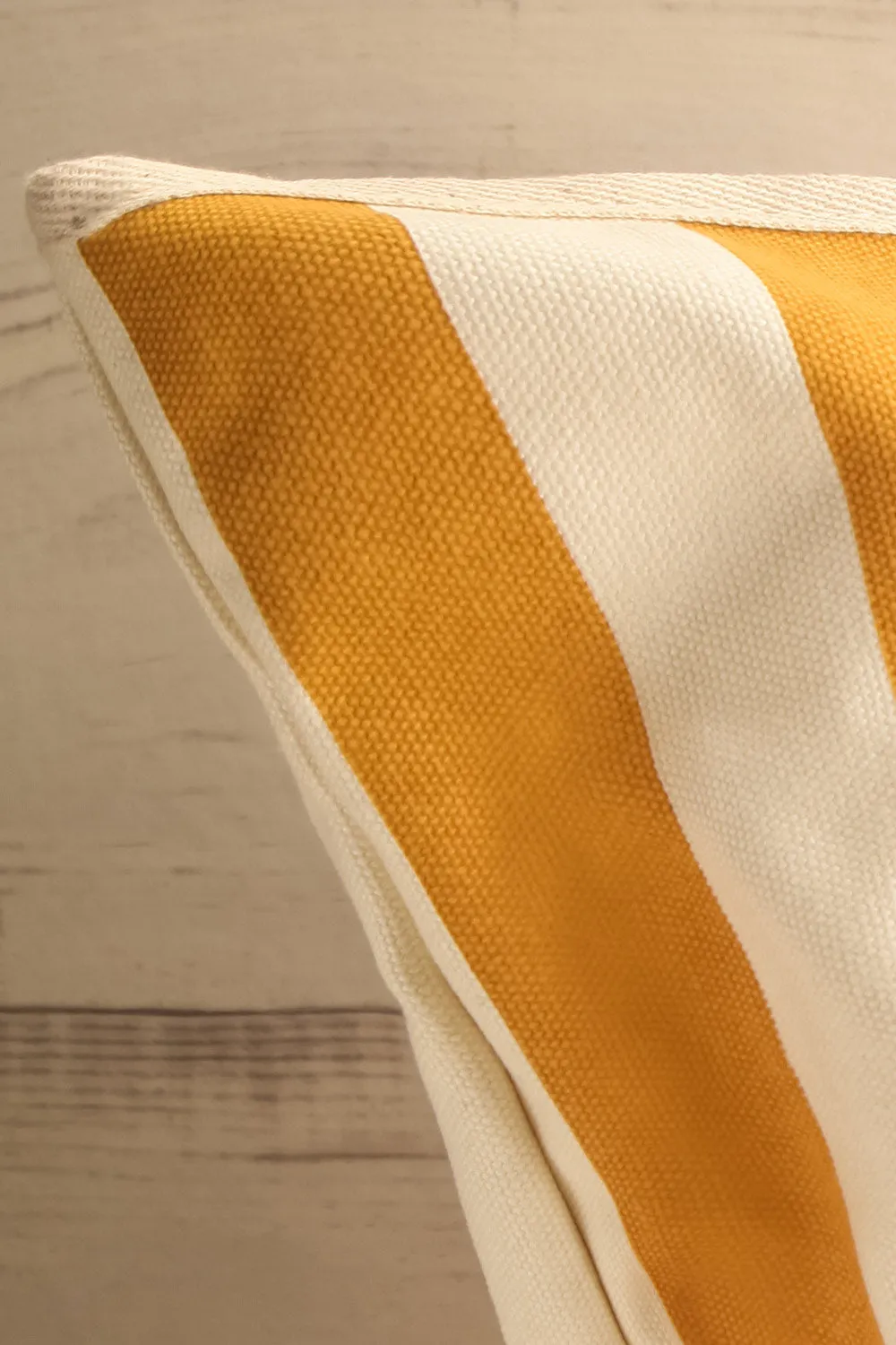 Fairlight Yellow | Striped Beach Tote Bag