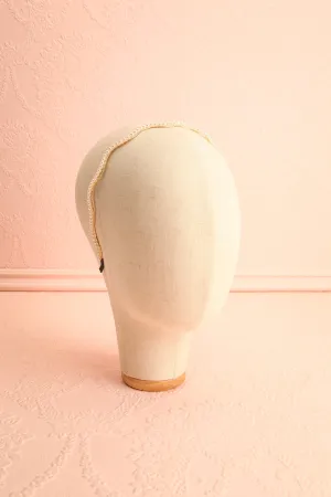 Faviola | Wavy Headband w/ Pearls
