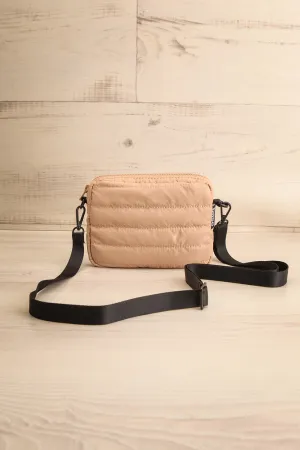 Folkestone Beige | Quilted Crossbody Bag