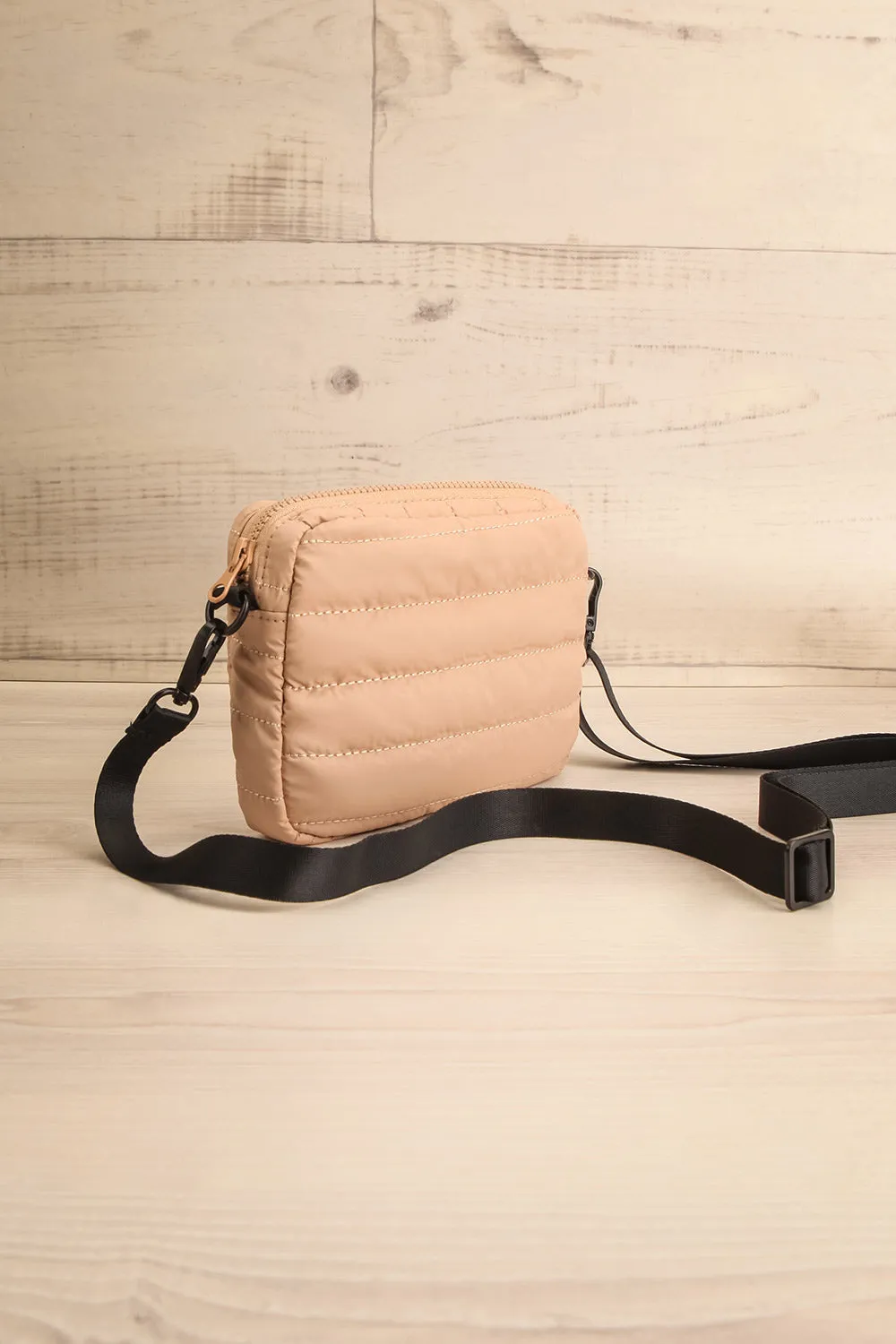 Folkestone Beige | Quilted Crossbody Bag