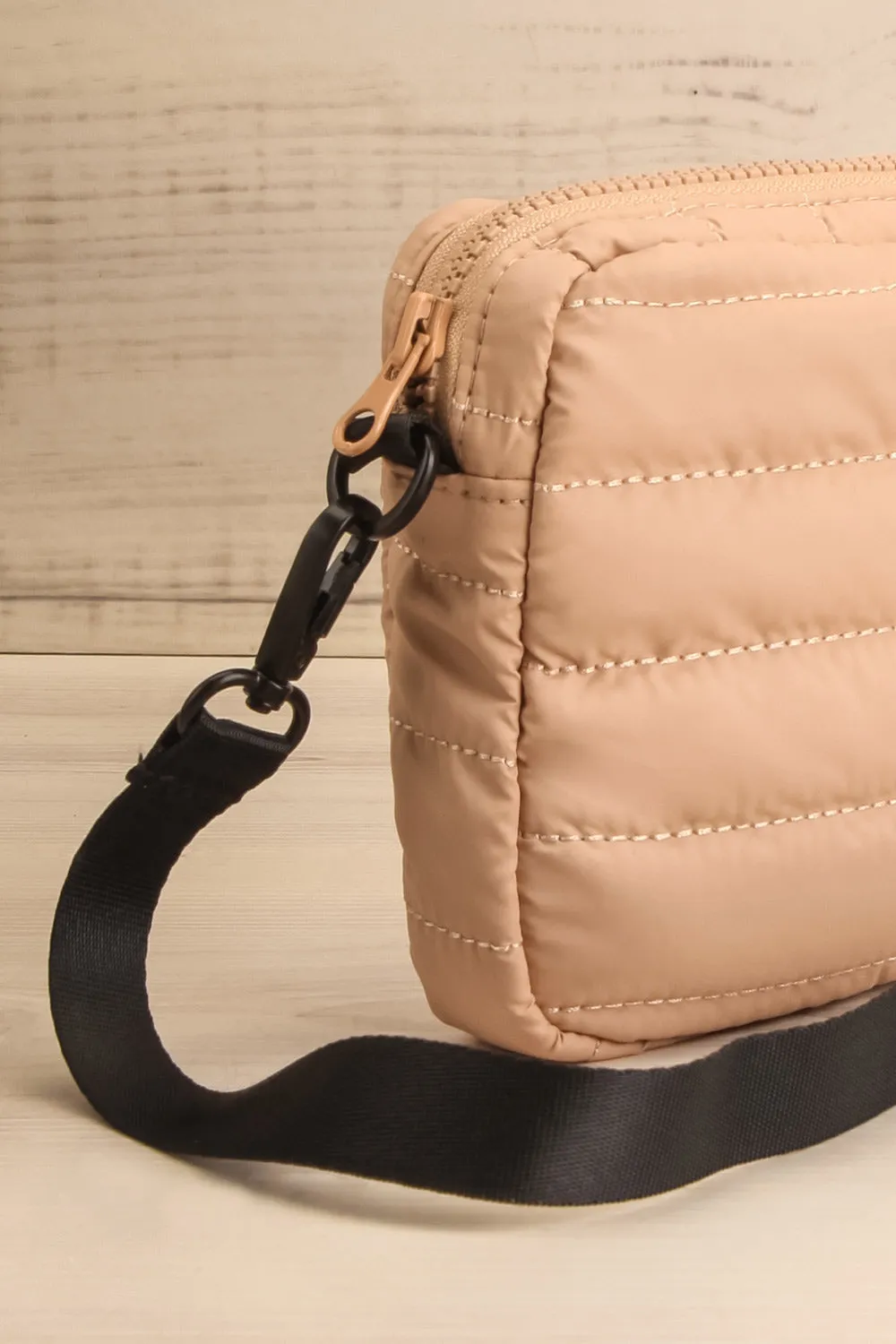 Folkestone Beige | Quilted Crossbody Bag