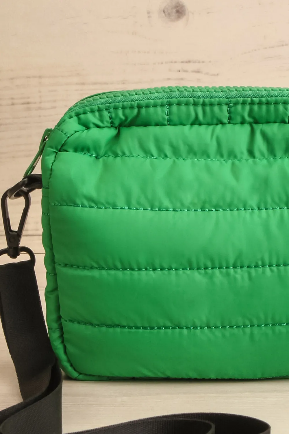 Folkestone Green | Quilted Crossbody Bag
