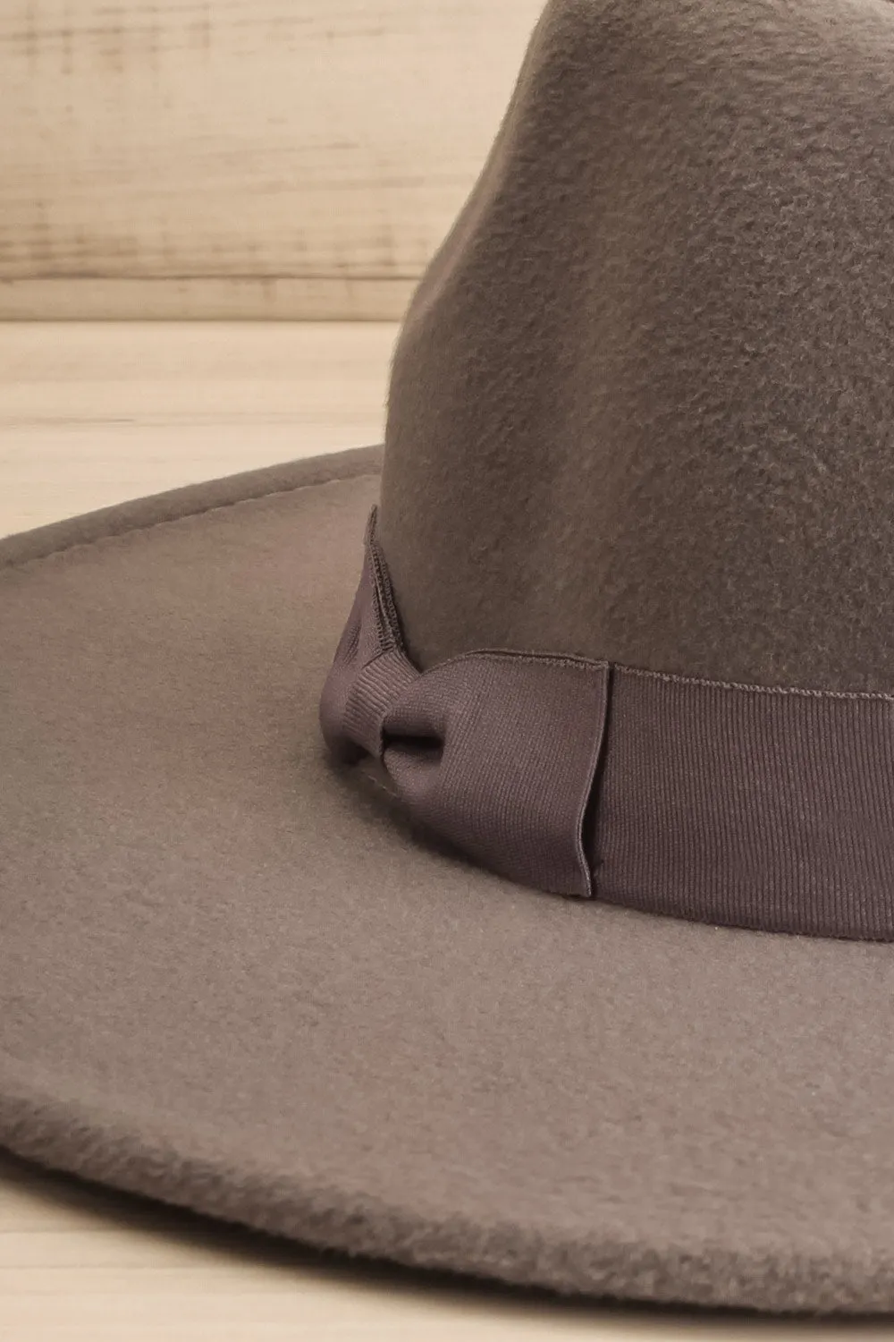 Fraises Des Bois Grey | Wide Brim Felt Hat
