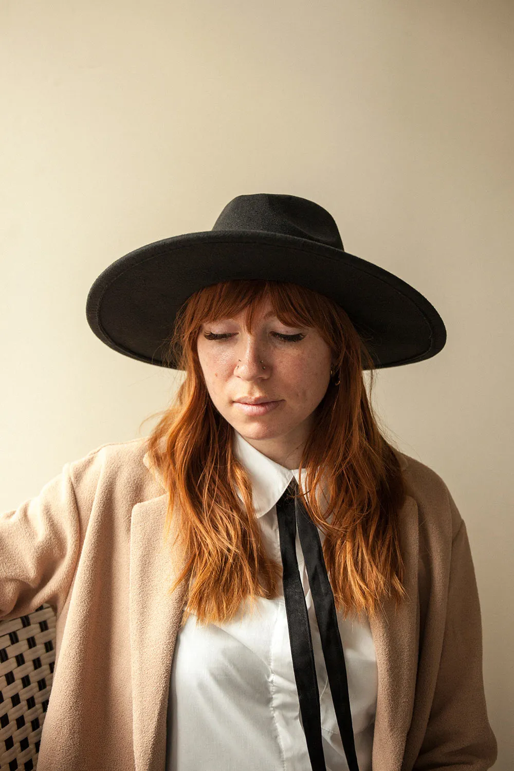 Fraises Des Bois Grey | Wide Brim Felt Hat