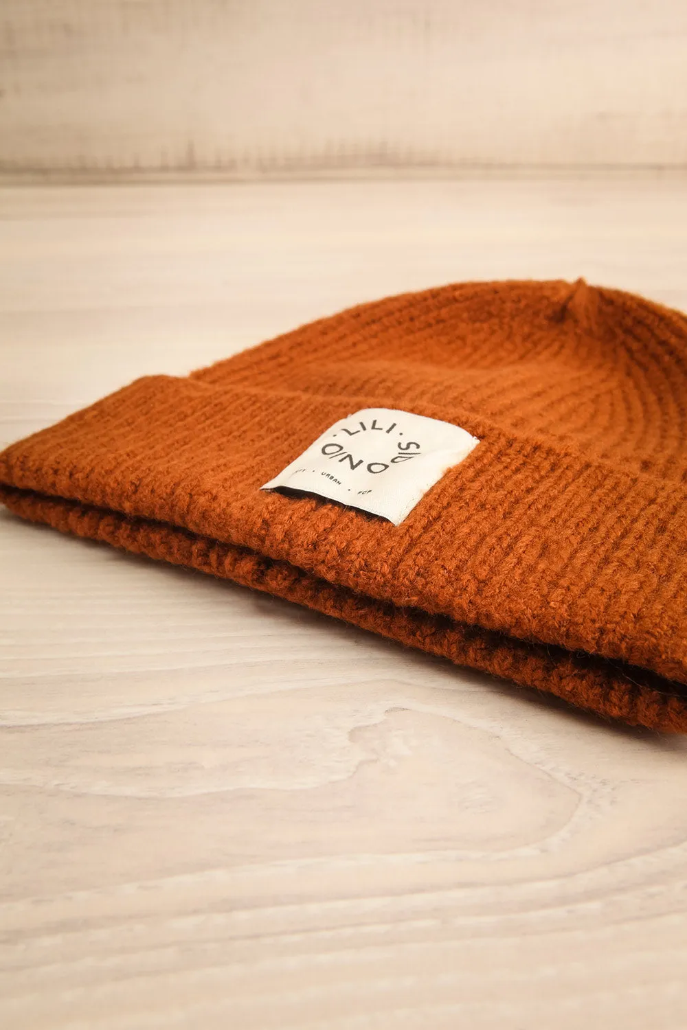 Getxo Brown | Rib Knit Tuque