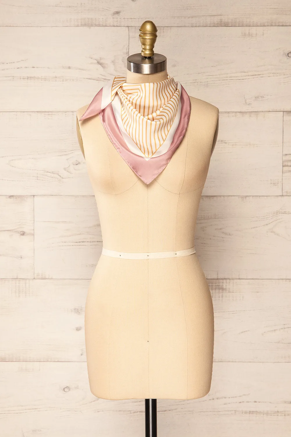 Harper | Geometric Satin Scarf