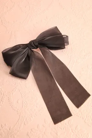 Hattie Black | Bow Hair Clip