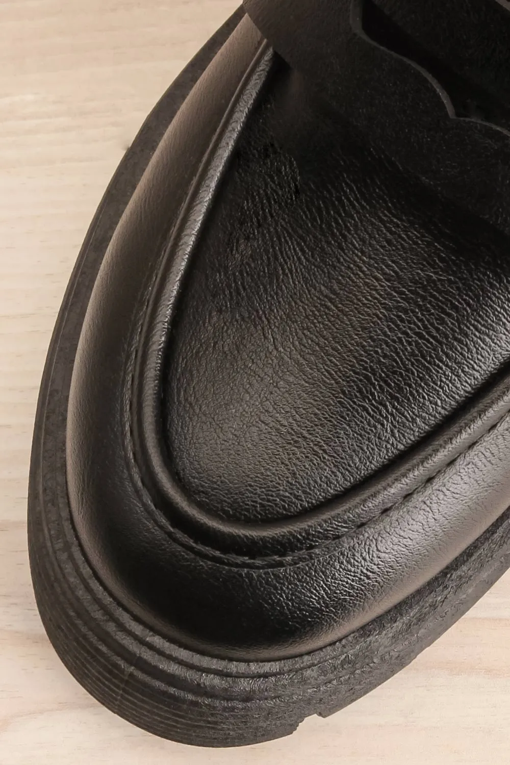 Ibberton | Chunky Heeled Black Loafers