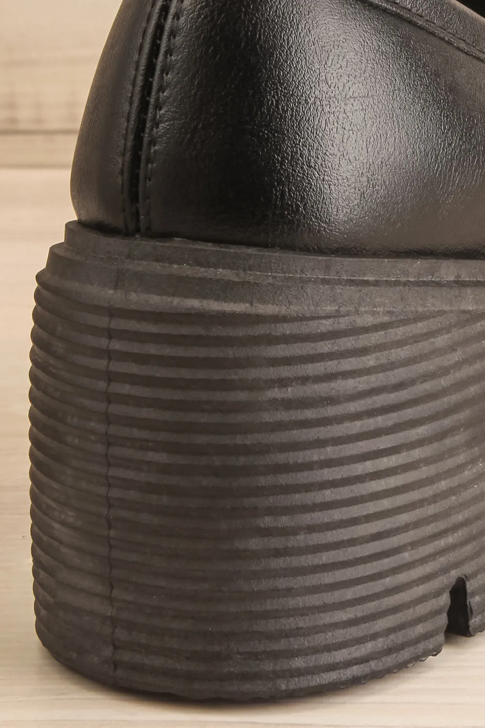 Ibberton | Chunky Heeled Black Loafers