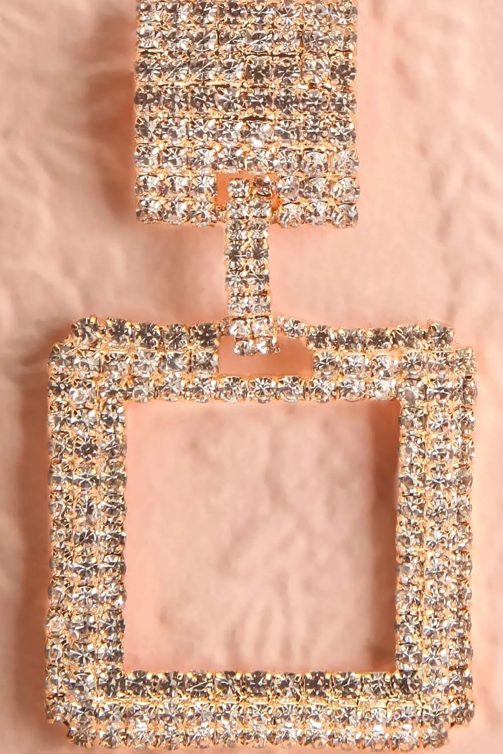 Imagi Gold | Square Pendant Earrings